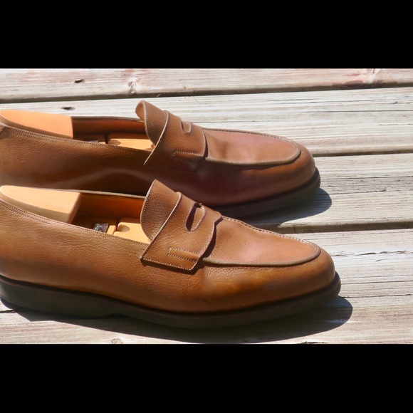 John Lobb Lopez loafers havana brown leather - Picture 3 of 4